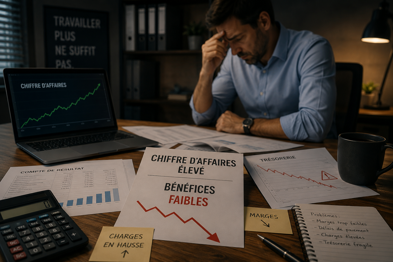 Pourquoi une entreprise peut faire du chiffre sans gagner d’argent